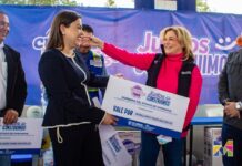 Recibe Miriam Soto equipamiento escolar para Meoqui por parte de Gobierno del Estado