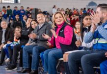 Maru Campos y Jesús Valenciano fortalecen la educación con entrega de mobiliario escolar
