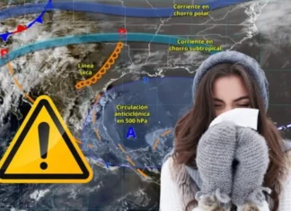 Frente frío 27 provocará caída de nieve o aguanieve en 16 estados