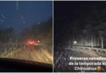 Primera nevada del 2026: La Sierra Tarahumara se viste de blanco