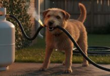 Perro provoca incendio al morder manguera de gas en Parral