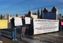 Protestan trabajadores del Tecnológico de Chihuahua por incumplimiento en pago puntual de salarios