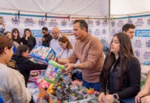 Participó Marco Bonilla en entrega de juguetes recolectados durante el “Juguetón”