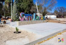 Ultiman detalles en rehabilitación de la Plaza de Nuevo San Lucas en Meoqui