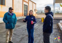 Supervisa Miriam Soto avances de pavimentación en calles de El Potrero del Llano