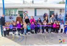 Entrega Miriam Soto rehabilitación en el Jardín de Niños Revolución 8113