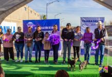 Entregan Miriam Soto y JMAS Meoqui pavimentación de la calle Ferrocarril