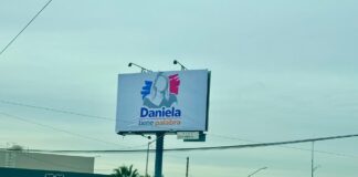 Instalan espectaculares de Daniela Álvarez en Delicias