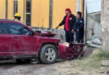 Protagonizó jovencita de 14 años aparatoso choque en Aldama