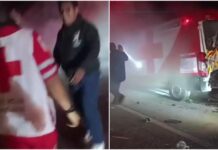 Paramédico pierde la vida en ambulancia en llamas; compañera llora desconsolada