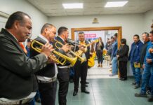 Con mariachi, celebran la jubilación de 11 trabajadores sindicalizados del Municipio de Meoqui