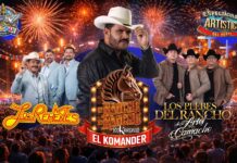 El Komander, Los Rehenes y Los Plebes del Rancho presentes en la Feria San Pedro y San Pablo 2026 de Meoqui