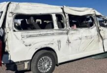 Taekwondoínes chihuahuenses sufren accidente vial en El Paso