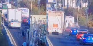 Tráiler sin frenos provoca carambola en León: un automovilista pierde la vida