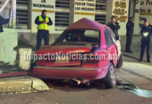 Muere hombre en fuerte choque en Camargo