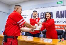 Arrancan Miriam Soto y Luis Carlos Aguilera Colecta Anual de la Cruz Roja 2026 en Meoqui