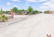 Avanzan trabajos de pavimentación en Calle Fresno de Estación Consuelo