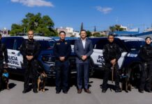 Refuerza Marco Bonilla seguridad con K-9 único en México que detecta fentanilo