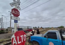Campesinos de Agrodinámica Nacional bloquean vías del ferrocarril en Jiménez