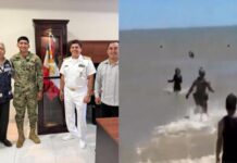 Reconocen a marino que rescató a dos niñas en Baja California