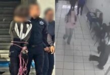 Alumnos someten a asesino de maestras en Michoacán