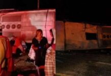 Volcadura de camión deja 45 lesionados en Guanajuato