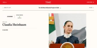 Claudia Sheinbaum entra a la lista Time de las 100 personas más influyentes del 2026