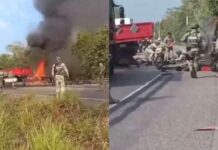 Dejó choque de convoy militar 3 muertos y 7 heridos en Tabasco
