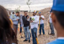 JMAS Delicias foresta importante espacio en la Planta Tratadora Norte