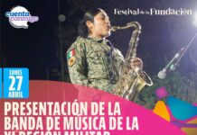 Invita Valenciano a disfrutar hoy lunes el concierto de la Banda Militar