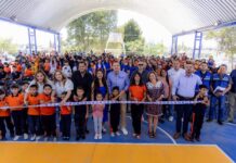 Cumple Marco Bonilla con la educación; entregan domo a estudiantes de la Primaria César Sandino