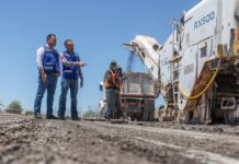 Supervisa Jesús Valenciano rehabilitación de 25 mil metros cuadrados en avenida Nuestra Gente