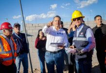 Más seguridad para las familias de Chihuahua; Supervisa alcalde Marco Bonilla construcción de la Comandancia Oriente
