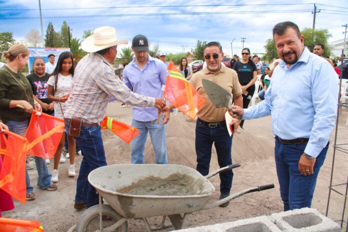 ENCABEZÓ FITO GARDEA ARRANQUE DE OBRA EN ESTACION SAUCILLO