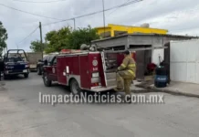 Hombre resulta con quemaduras tras flamazo por cilindro de gas en Camargo