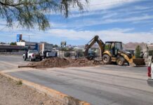 Cierre de JMAS por obras interrumpe ruta de la marcha de Morena en Chihuahua