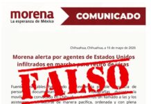 Morena desmiente comunicado sobre presuntos agentes extranjeros en marcha de Chihuahua