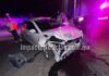 Menor ebrio choca camioneta contra auto en calles de Camargo; no hubo lesionados