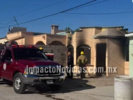 Incendio por corto circuito en TV moviliza a bomberos en Camargo; madre y 2 niños salen ilesos