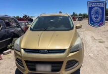 Asegura AEI en Jiménez camioneta con reporte de robo en Delicias