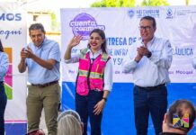 Entregan Miriam Soto, JCAS y JMAS sistema de paneles solares para fortalecer servicio de agua en Estación Consuelo
