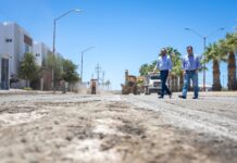 Supervisa Valenciano trabajos en el segundo carril de avenida Nuestra Gente