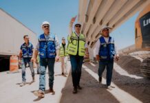 Supervisa alcalde Marco Bonilla avances en puentes gemelos de la Vialidad Los Nogales e Industrias