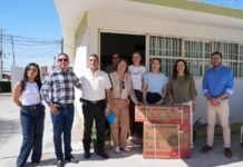 Fortalece Estacionómetros a escuelas de Delicias con equipos de enfriamiento y apoyo educativo