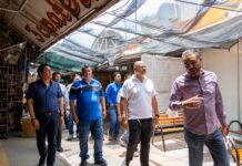 Entrega Obras Públicas Delicias primera etapa de techumbre en el Mercado Juárez