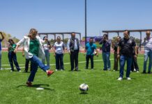 Inauguran nueva pista de atletismo en Delicias con inversión superior a los 43 millones de pesos