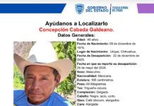 Buscan a Concepción Cabada Galdeano, 49 años, desapareció el 22 de diciembre de 2025 en Meoqui