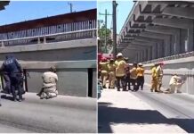 Hallan cuerpo de mujer en descomposición dentro de viaducto en Tijuana