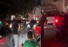 Policías disparan al aire en Michoacán para dispersar a aficionados que rodeaban patrulla tras triunfo del Tri