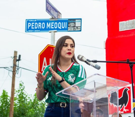 Entregan Miriam Soto y JMAS rehabilitación de Calles Porfirio Díaz y Meoqui